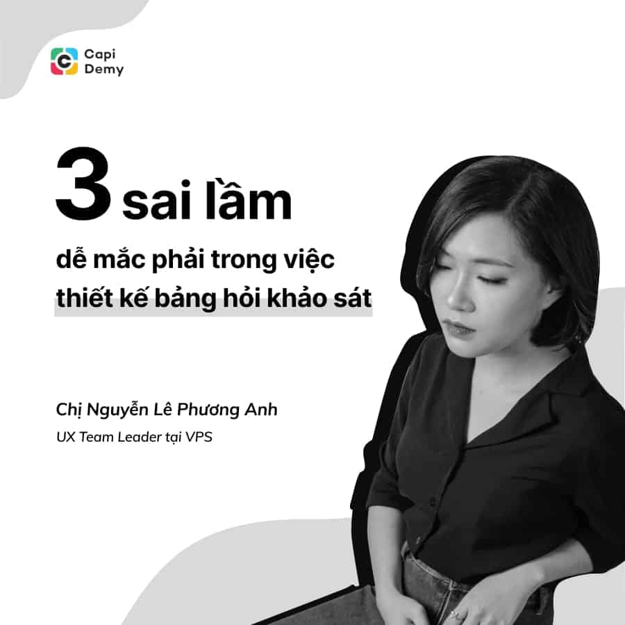 sai lầm dễ mắc phải trong việc thiết kế bảng hỏi khảo sát